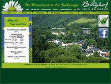 Tablet Screenshot of hotel-berghof-daun.de